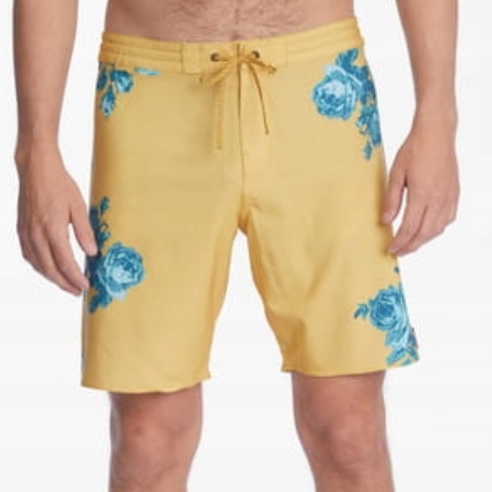 Billabong Men's Desert Rose Pro Swim Trunks Board Shorts Size 34 Wrangler Collab
